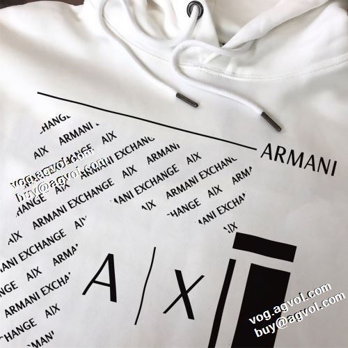 程よい厚み 2021秋冬 パーカー 早くも完売している オリジナルプリント アルマーニ ARMANI アルマーニスーパーコピー 2色可選