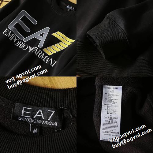 アルマーニブランドコピー 2021秋冬 アルマーニ ARMANI 今一番HOTな新品 プルオーバーパーカー リブ付 スタイリッシュ