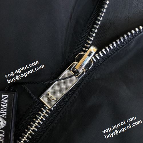 人目を惹くデザイン 首胸ロゴ 2色可選 2021秋冬 アルマーニ ARMANI こだわりのコート ブルゾン アルマーニブランドスーパーコピー