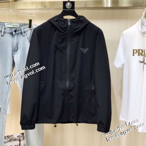 プリント柄 アルマーニブランドコピー 優しい色合い ブルゾン 高級感漂わせる 2021秋冬 アルマーニ ARMANI 2色可選
