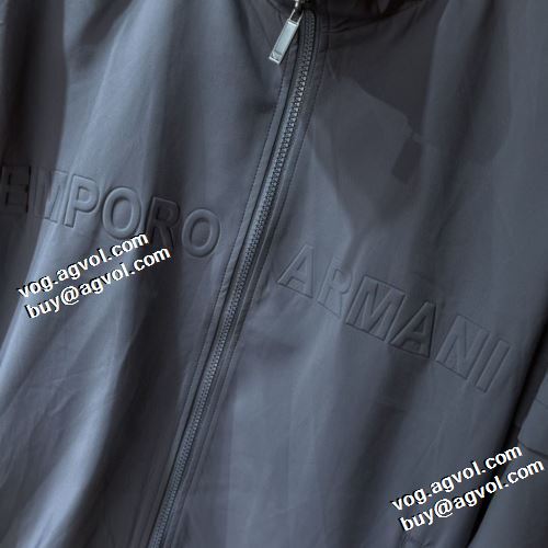 利便性に優れ アルマーニスーパーコピー ブルゾン 首胸ロゴ シンプルなデザイン 2022新作 アルマーニ ARMANI 2色可選