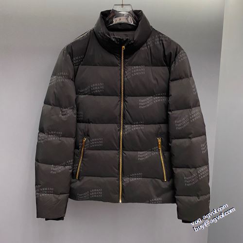 アルマーニ ARMANI 個性的なデザ アルマーニコピー ブランド 着心地がクセになる ダウンジャケット メンズ 2021秋冬 ステンカラー 弾力性に優れ