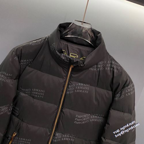 アルマーニ ARMANI 個性的なデザ アルマーニコピー ブランド 着心地がクセになる ダウンジャケット メンズ 2021秋冬 ステンカラー 弾力性に優れ
