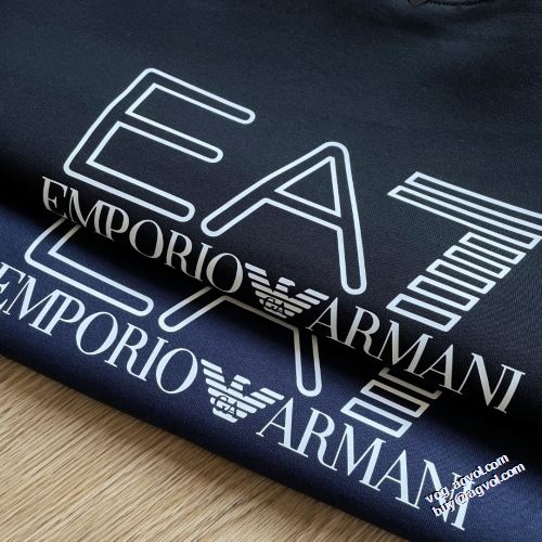 プリントパーカ ロゴパーカー アルマーニ ARMANI 落ち着いた質感 アルマーニブランド コピー 2色可選 プルオーバーパーカー 柔らかい 2022早春