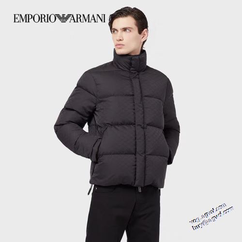 アルマーニスーパーコピー 2021秋冬 ダウンジャケット メンズ 数に限りがある アルマーニ ARMANI ステンカラー 防風性にも優れた