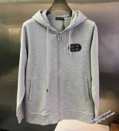 ジャケット 2色可選 アルマーニ ARMANI 2022早春 フード付きコート 売れ筋のいい アルマーニコピーブランド 堪能できるコート ポケット付