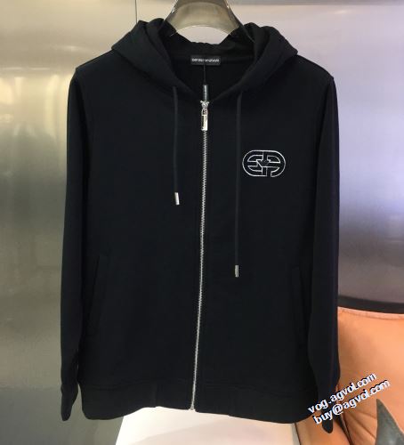 ジャケット 2色可選 アルマーニ ARMANI 2022早春 フード付きコート 売れ筋のいい アルマーニコピーブランド 堪能できるコート ポケット付