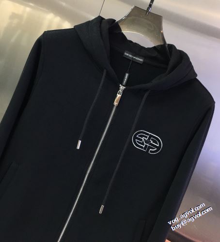 ジャケット 2色可選 アルマーニ ARMANI 2022早春 フード付きコート 売れ筋のいい アルマーニコピーブランド 堪能できるコート ポケット付
