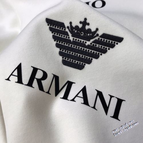 選べる極上 プルオーバーパーカー 定番無地パーカー オリジナルプリント アルマーニ ARMANI 2022早春 アルマーニブランドスーパーコピー 2色可選