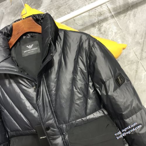 軽量ダウンジャケット 海外セレブ愛用 ポケットづき 2色可選 アルマーニブランドスーパーコピー アルマーニ ARMANI 2022新作 すっきり着膨れしない