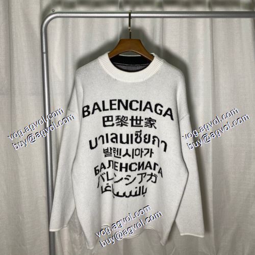3色可選 バレンシアガ BALENCIAGAブランドスーパーコピー落ち着いた感覚 2021春夏  セーター