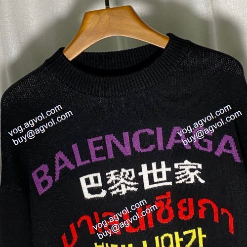 3色可選 バレンシアガ BALENCIAGAブランドスーパーコピー落ち着いた感覚 2021春夏  セーター