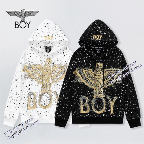 プリントパーカ 2021秋冬 ボーイロンドンブランド コピー 人目を惹くデザイン ボーイロンドン BOY LONDON パーカー 2色可選