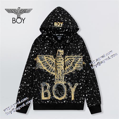 プリントパーカ 2021秋冬 ボーイロンドンブランド コピー 人目を惹くデザイン ボーイロンドン BOY LONDON パーカー 2色可選