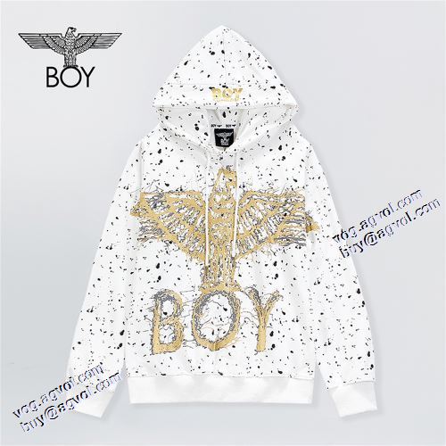 プリントパーカ 2021秋冬 ボーイロンドンブランド コピー 人目を惹くデザイン ボーイロンドン BOY LONDON パーカー 2色可選