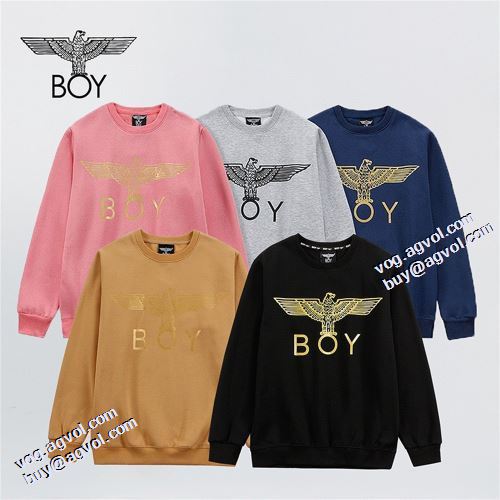 2021秋冬 ボーイロンドンコピー 男女兼用パーカー ボーイロンドン BOY LONDON 秋のお出かけに最適 プルオーバーパーカー 5色可選 定番無地パーカー