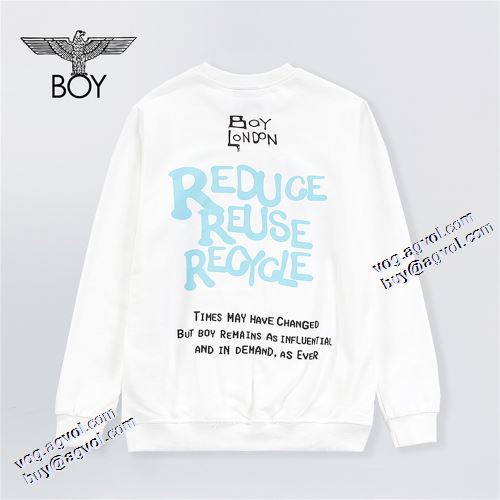 2021秋冬 男女兼用パーカー 秋の定番 ボーイロンドン BOY LONDON ボーイロンドンコピー ブランド プルオーバーパーカー 定番無地パーカー