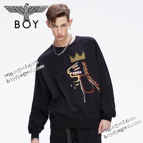 先行販売 2021秋冬 ボーイロンドンコピー ボーイロンドン BOY LONDON ジップパーカー 幅広いジャンル プルオーバーパーカー