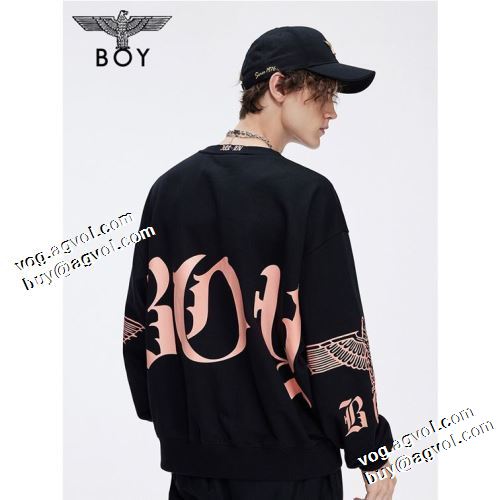 2色可選 ボーイロンドンコピーブランド 希少価値大！ プルオーバーパーカー 2021秋冬 ボーイロンドン BOY LONDON プリントパーカ おしゃれさ抜群パーカ
