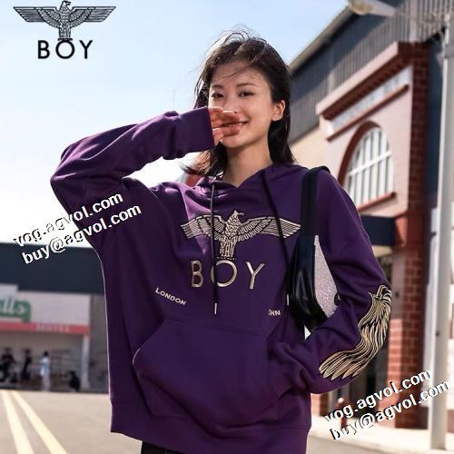 おすすめ/オススメ パーカー 2021秋冬 ボーイロンドン BOY LONDON ボーイロンドン偽物ブランド ロゴパーカー 存在感のある 2色可選