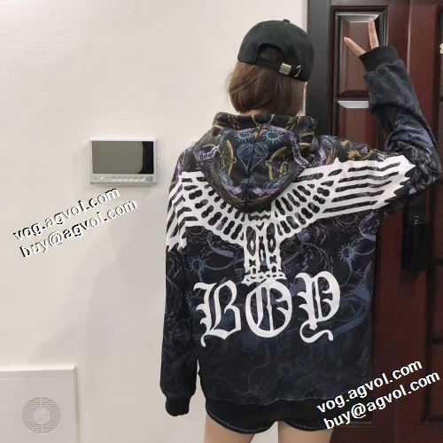 おしゃれさ抜群パーカ 2021秋冬 ボーイロンドン BOY LONDON ファッション 人気 パーカー オシャレロゴパーカー ボーイロンドンブランドスーパーコピー