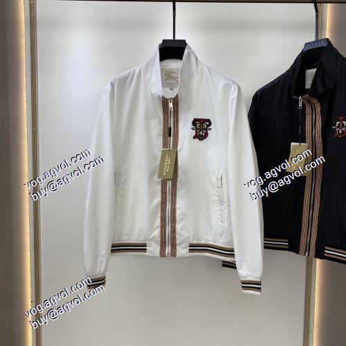 2色可選 軽量ジャケット 2021秋冬 バーバリーBURBERRY バーバリーコピーブランド ちょうどいい丈感 コーデ 知的なムードを演出 