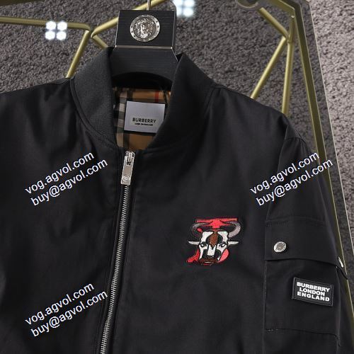 楽に着用出来 2色可選 2021秋冬 バーバリーBURBERRY ブルゾン バーバリーブランド 偽物 通販 耐久性に優れ シンプルなデザイン 