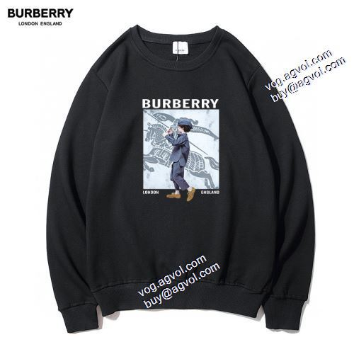 2021秋冬 バーバリーコピーブランド 海外セレブ愛用 プリントパーカ プルオーバーパーカー バーバリー BURBERRY 2色可選