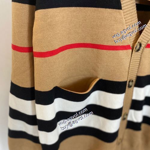 バーバリー偽物ブランド 大好評 2021秋冬 バーバリー BURBERRY セーター 優美なファー使い
