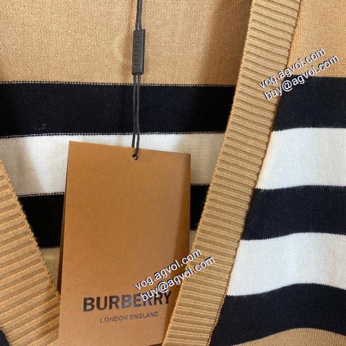 バーバリー偽物ブランド 大好評 2021秋冬 バーバリー BURBERRY セーター 優美なファー使い