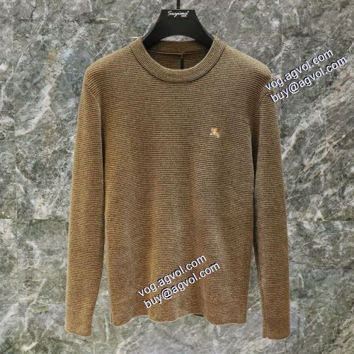 落ち着いた感覚 2021秋冬 バーバリー偽物ブランド 2色可選 防寒機能ある バーバリー BURBERRY セーター