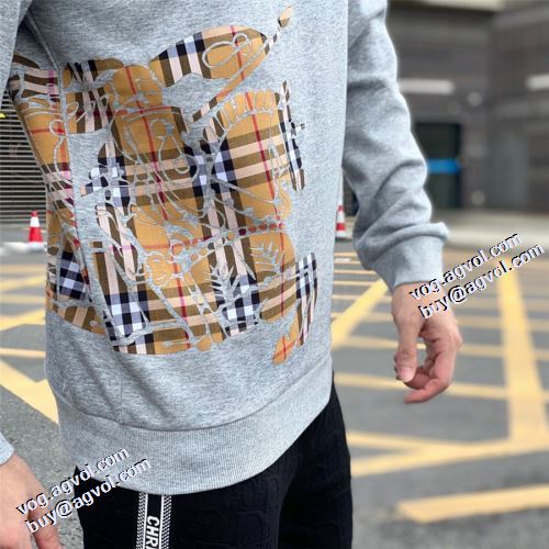 極上の着心地 2色可選 バーバリーブランドコピー 2021秋冬 大好評 バーバリー BURBERRY 存在感のある プルオーバーパーカー