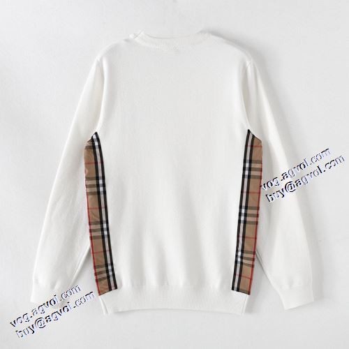落ち着いた感覚 2021秋冬 バーバリー BURBERRY 2色可選 バーバリー偽物ブランド スタイリッシュ 袖ライン セーター ロゴパーカー