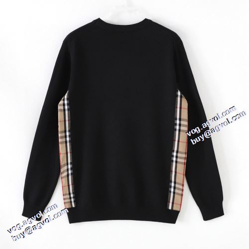 落ち着いた感覚 2021秋冬 バーバリー BURBERRY 2色可選 バーバリー偽物ブランド スタイリッシュ 袖ライン セーター ロゴパーカー
