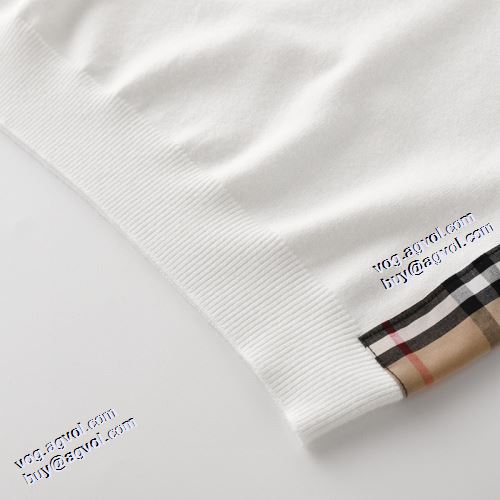 落ち着いた感覚 2021秋冬 バーバリー BURBERRY 2色可選 バーバリー偽物ブランド スタイリッシュ 袖ライン セーター ロゴパーカー