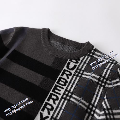 2色可選 2021秋冬 バーバリーブランドスーパーコピー バーバリー BURBERRY 長く愛用できる ニットウェア 程よい厚み おしゃれさ抜群パーカ