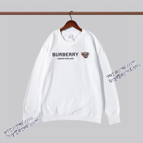 2色可選 プルオーバーパーカー 英字 バーバリー BURBERRY バーバリー偽物ブランド 圧倒的な高級感 スタイリッシュ 2021秋冬 リブ付