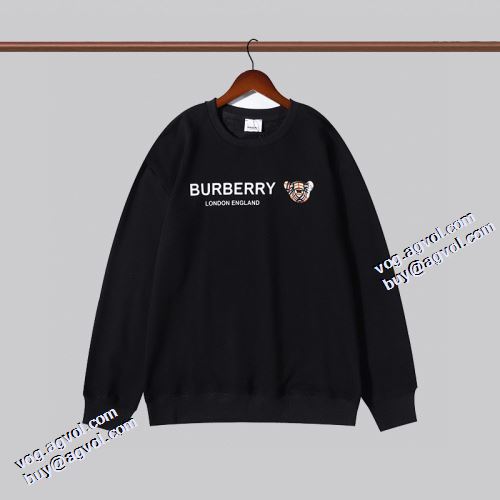 2色可選 プルオーバーパーカー 英字 バーバリー BURBERRY バーバリー偽物ブランド 圧倒的な高級感 スタイリッシュ 2021秋冬 リブ付