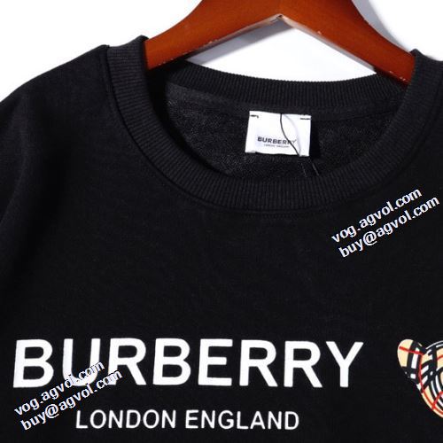 2色可選 プルオーバーパーカー 英字 バーバリー BURBERRY バーバリー偽物ブランド 圧倒的な高級感 スタイリッシュ 2021秋冬 リブ付