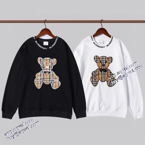 バーバリーブランドスーパーコピー 優美なお出かけスタイル バーバリー BURBERRY プルオーバーパーカー 2021秋冬 おしゃれさ抜群パーカ プリントパーカ 2色可選