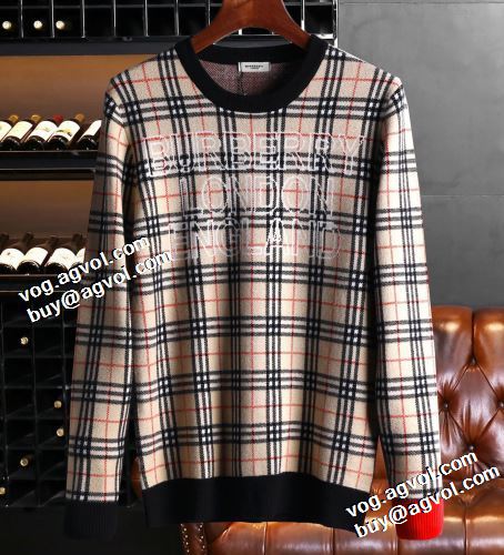 2021秋冬 バーバリー BURBERRY バーバリーブランド コピー 長く愛用できる セーター チェック柄 高級感漂わせる 2色可選
