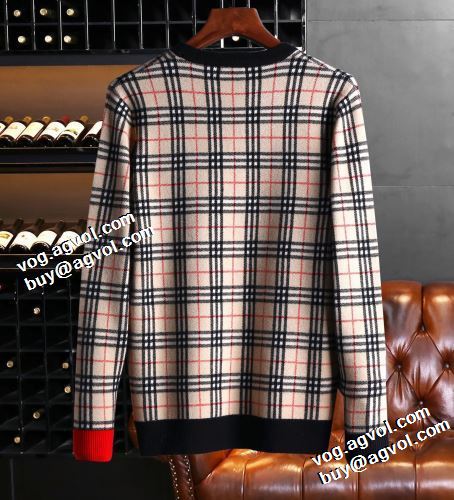 2021秋冬 バーバリー BURBERRY バーバリーブランド コピー 長く愛用できる セーター チェック柄 高級感漂わせる 2色可選