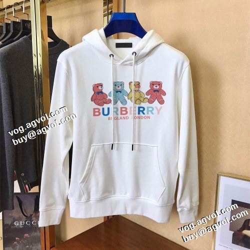 2021秋冬 バーバリー BURBERRY バーバリーブランド コピー 海外限定ライン パーカー ロゴパーカー 存在感のある 2色可選 