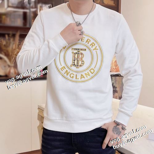 バーバリーブランド 偽物 通販 今一番HOTな新品 3色可選 2021秋冬 バーバリー BURBERRY プルオーバーパーカー オシャレロゴパーカー スタイリッシュ