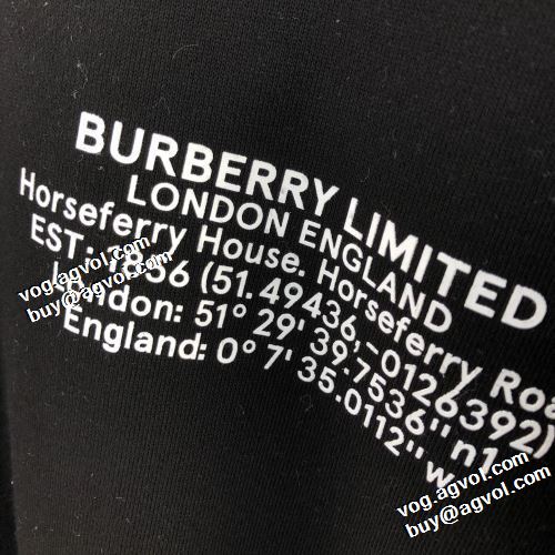 プルオーバーパーカー ロゴパーカー 2021秋冬 バーバリー BURBERRY オリジナル バーバリースーパーコピー 3色可選 程よい厚み