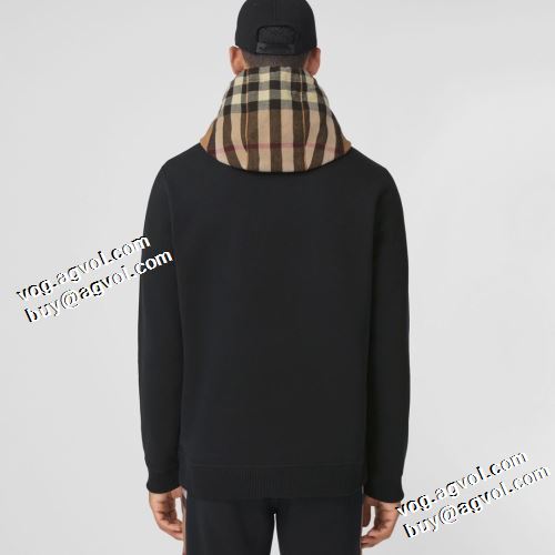 活用できるアイテム 2022新作 バーバリー BURBERRY パーカー 厚手の生地 バーバリースーパーコピー 激安 リブ付 2色可選