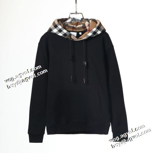落ち着いた質感 2022新作 チェック柄 3色可選 パーカー バーバリーコピー ブランド バーバリー BURBERRY おしゃれさ抜群パーカ
