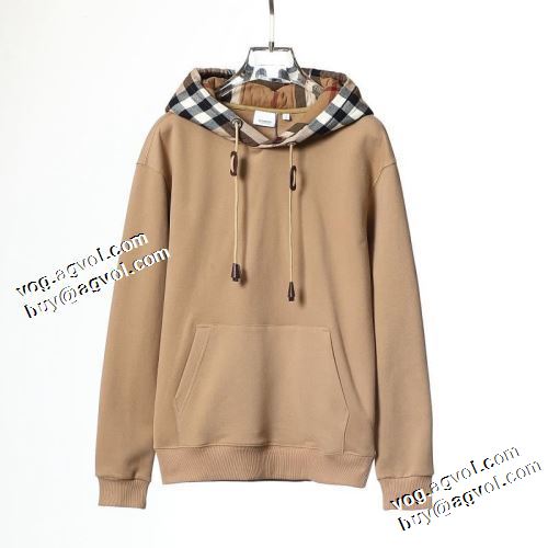 落ち着いた質感 2022新作 チェック柄 3色可選 パーカー バーバリーコピー ブランド バーバリー BURBERRY おしゃれさ抜群パーカ