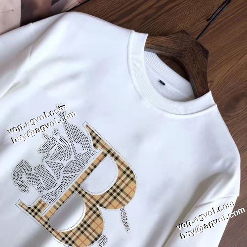 バーバリーブランド コピー プルオーバーパーカー 2022新作 バーバリー BURBERRY 高級感漂わせる 程よい厚み リブ付 2色可選