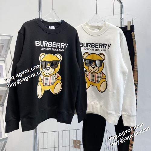 おしゃれさ抜群パーカ 2021秋冬 バーバリー BURBERRY 2色可選 プルオーバーパーカー プリントパーカ バーバリーコピー ブランド 最安値に挑戦
